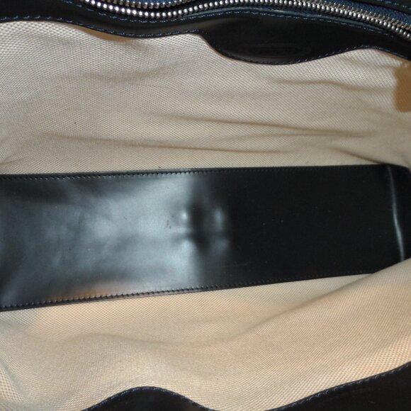 Tod's Dark Navy Blue Smooth Calf Leather "D" Shoulder Bag - Picture 15 of 16